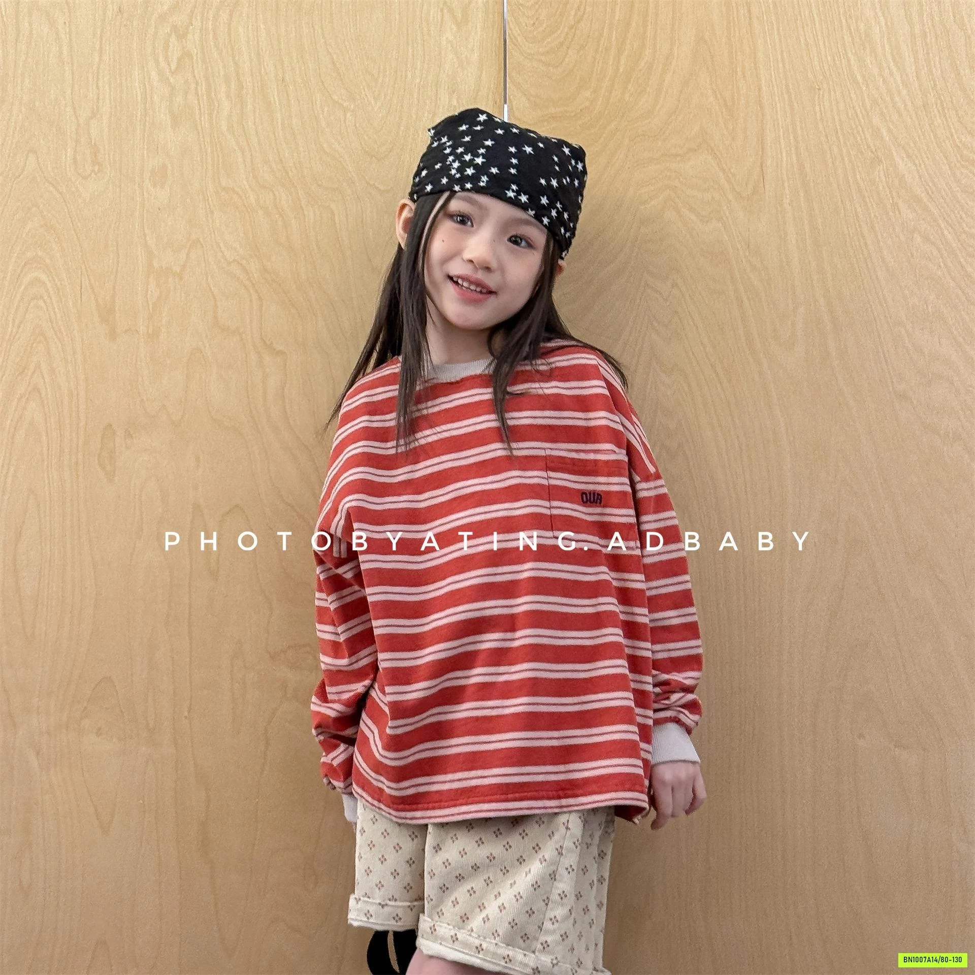 ÁO THUN KẺ TÚI NGỰC 7082 ADBABY