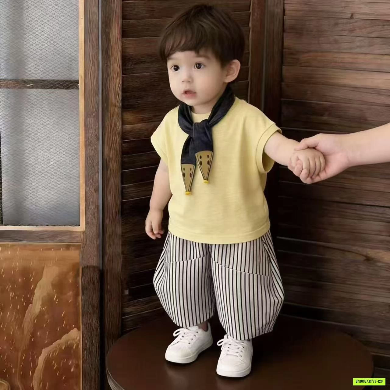 SÉT TANKTOP VÀNG MIX QUẦN SỌC