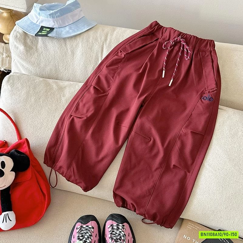 QUẦN BOM THÔ MỀM THÊU CHỮ