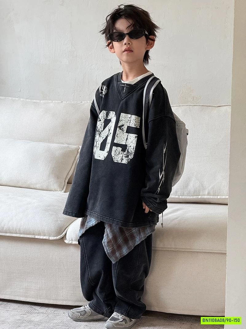 ÁO BẠC MÀU SỐ 05 MIX JEANS SUÔNG