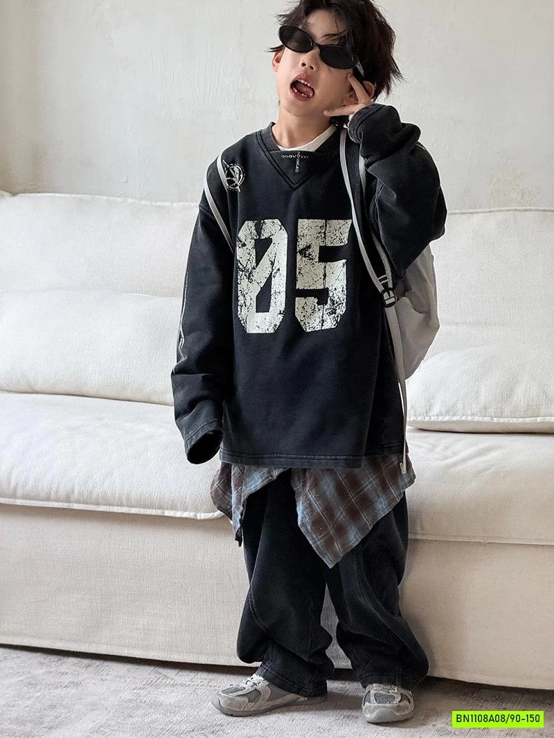 ÁO BẠC MÀU SỐ 05 MIX JEANS SUÔNG