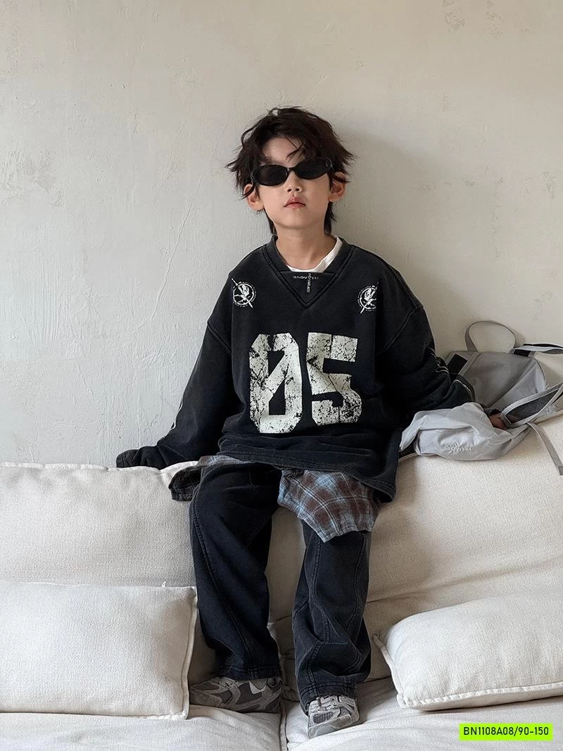 ÁO BẠC MÀU SỐ 05 MIX JEANS SUÔNG