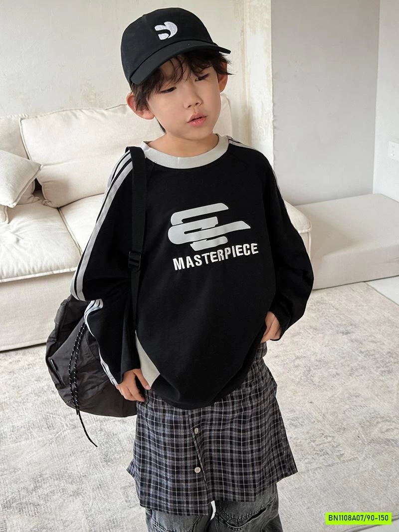 ÁO THUN SỌC VAI IN NỔI