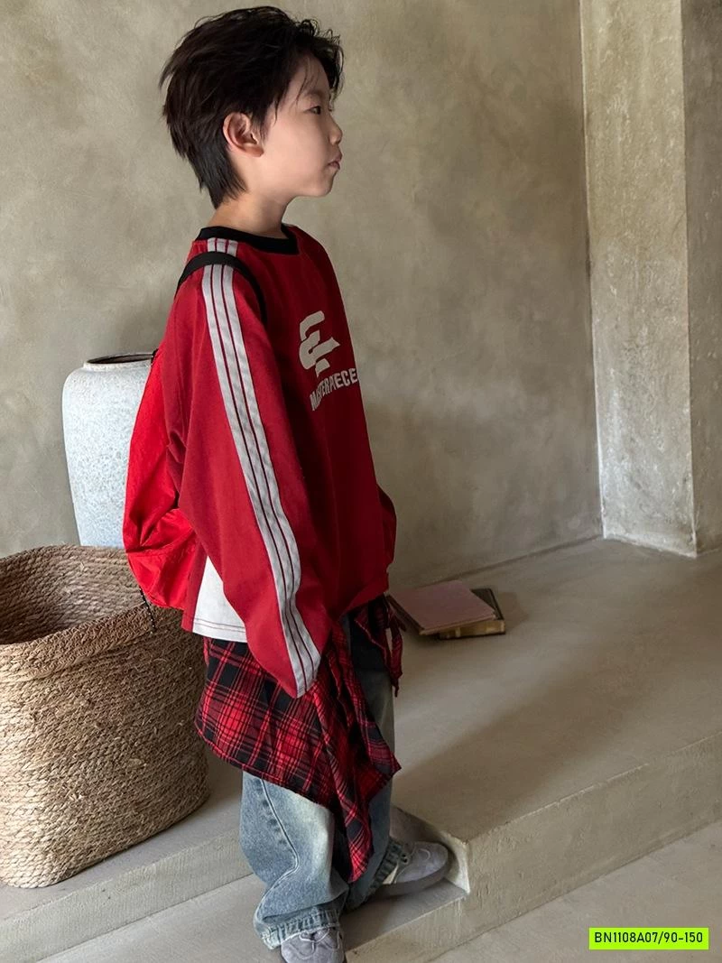 ÁO THUN SỌC VAI IN NỔI