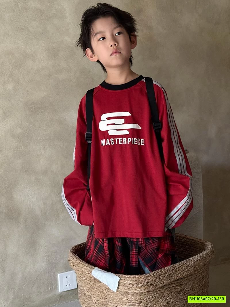 ÁO THUN SỌC VAI IN NỔI