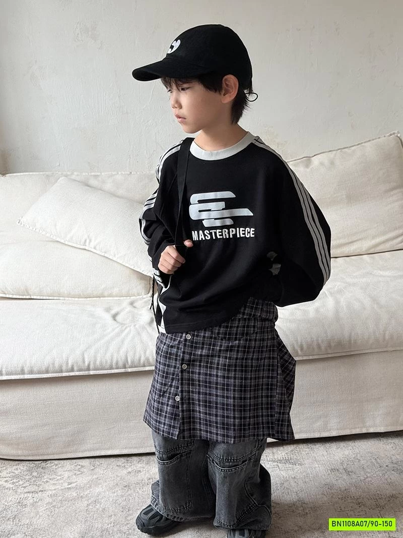 ÁO THUN SỌC VAI IN NỔI