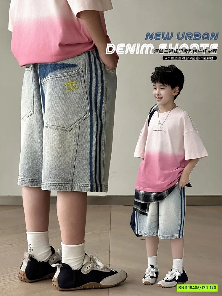 SHORT JEANS SỌC BÊN SZ ĐẠI