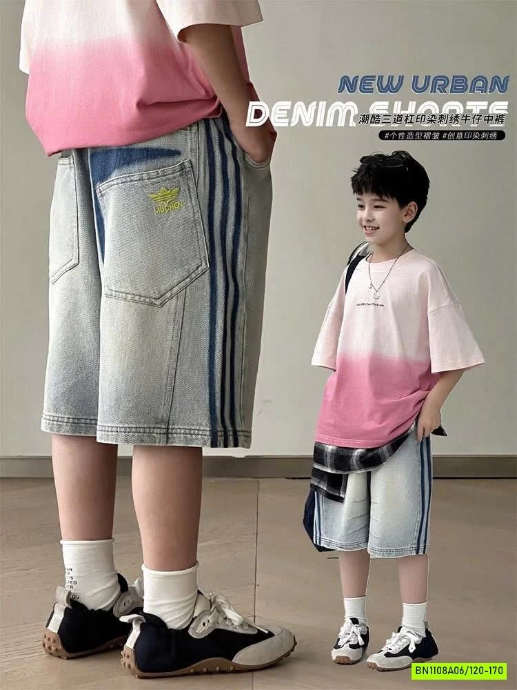 SHORT JEANS SỌC BÊN SZ ĐẠI