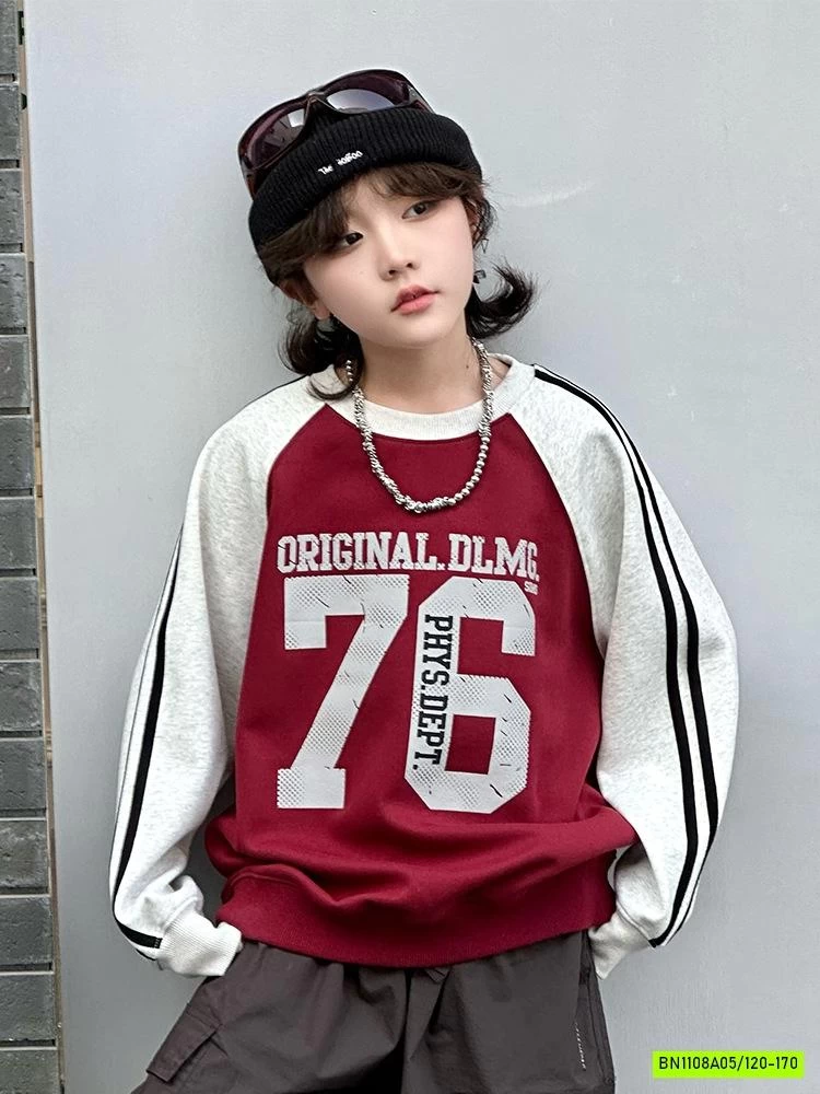 ÁO NỈ PHỐI MÀU TAY SỐ 78 SZ ĐẠI