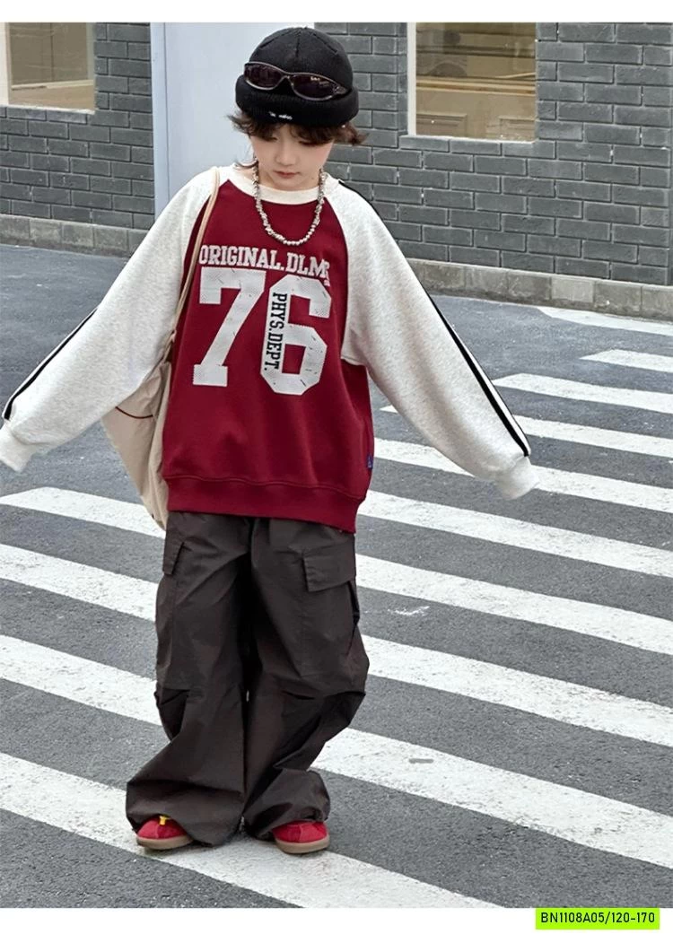 ÁO NỈ PHỐI MÀU TAY SỐ 78 SZ ĐẠI