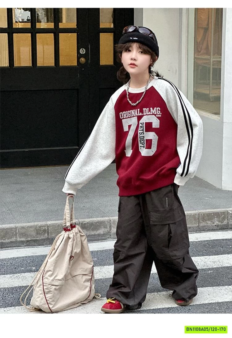 ÁO NỈ PHỐI MÀU TAY SỐ 78 SZ ĐẠI