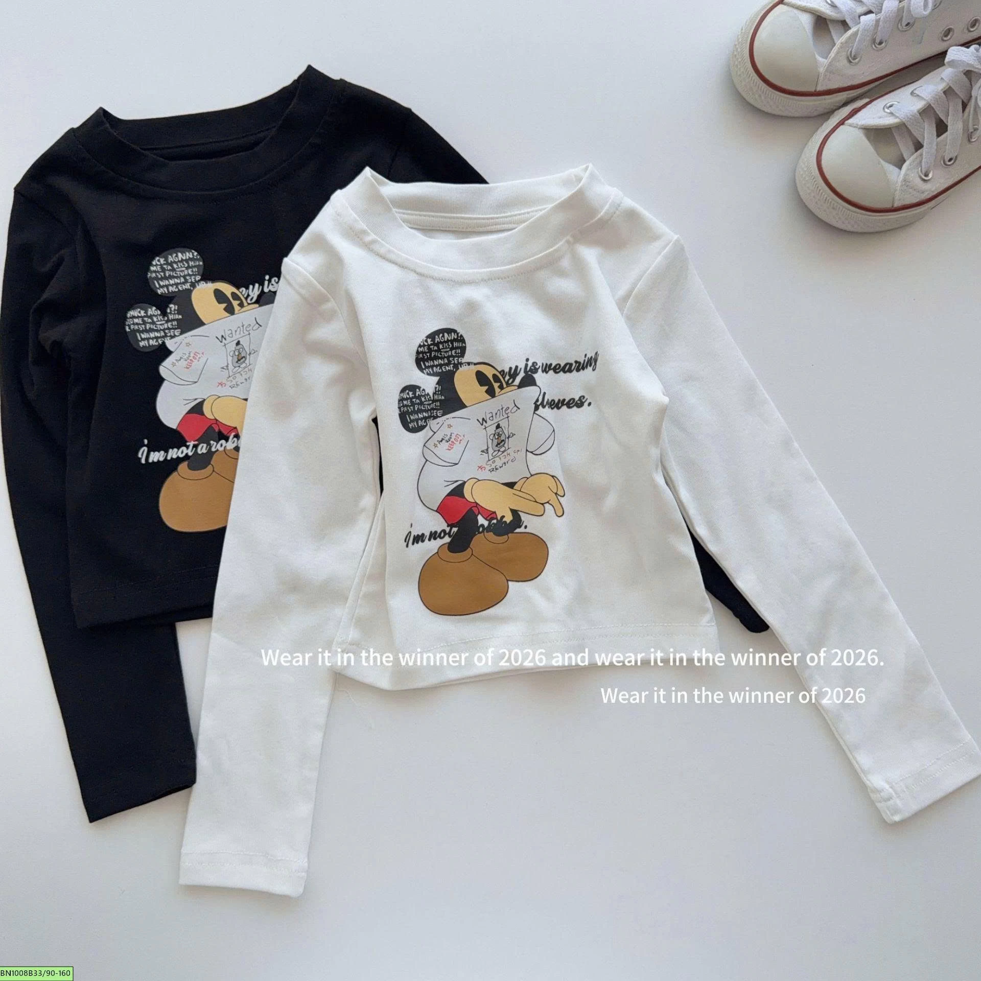 ÁO THUN MICKEY DÀI TAY T&Qkids