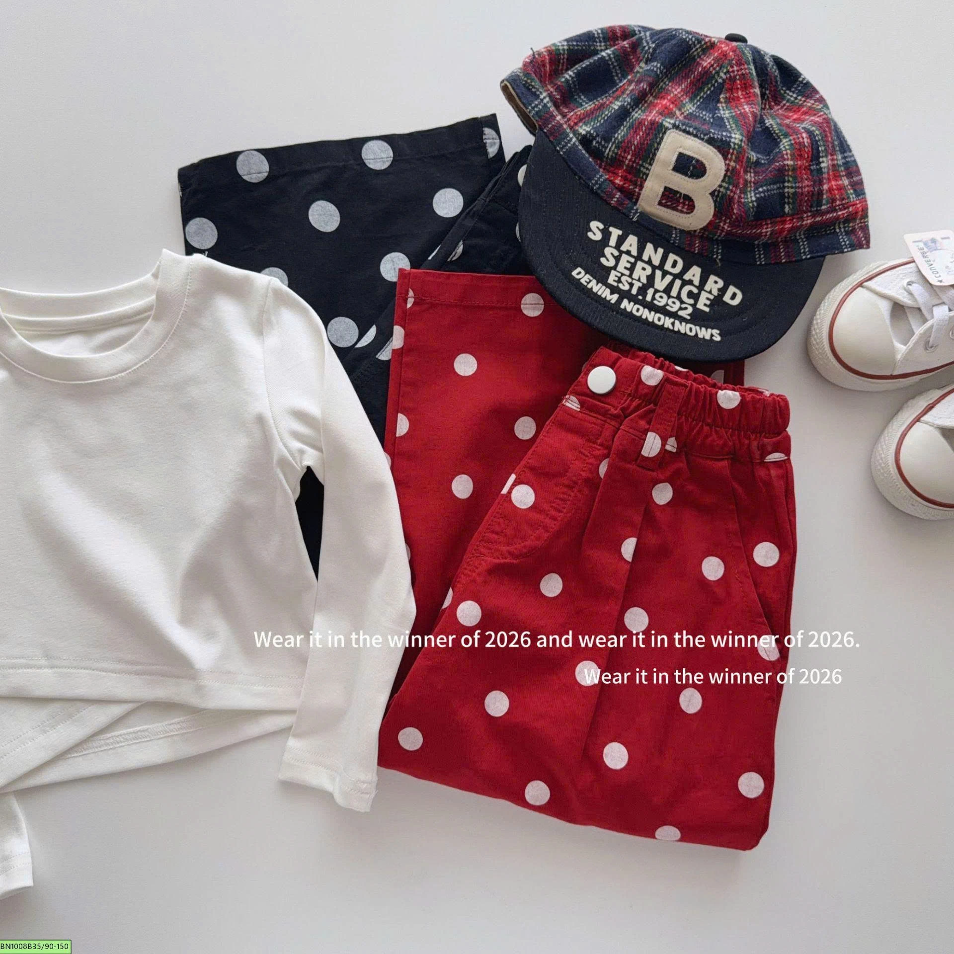 QUẦN CHẤM BI THỜI TRANG T&Qkids
