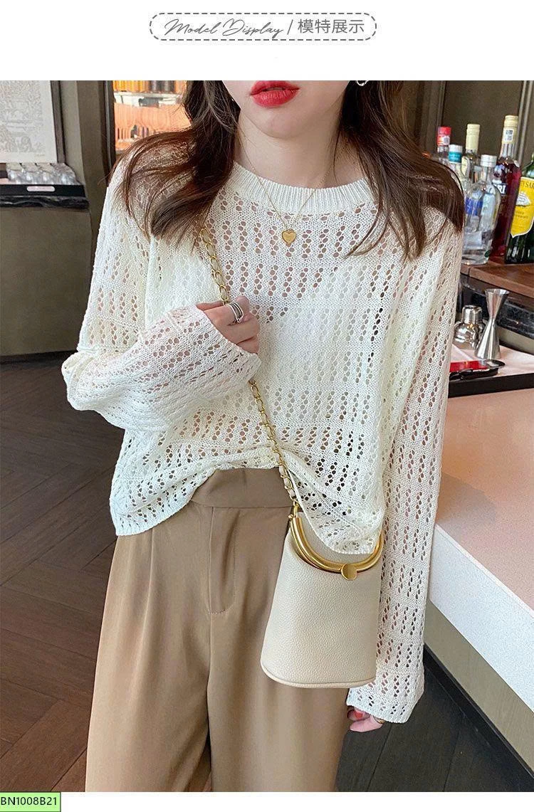 ÁO LEN LƯỚI ĐAN THỜI TRANG