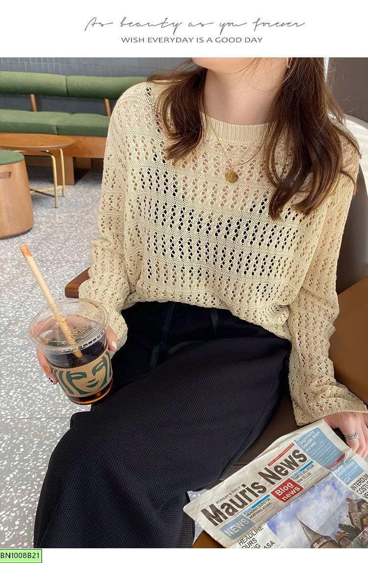 ÁO LEN LƯỚI ĐAN THỜI TRANG