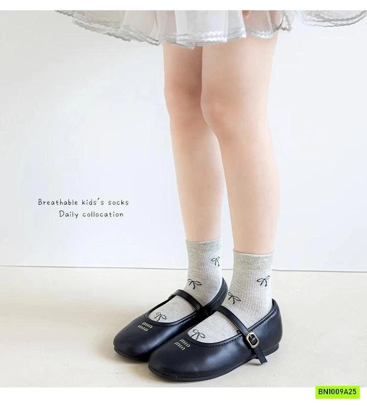 SÉT 5 ĐÔI TẤT LƯỚI NƠ BÉ GÁI