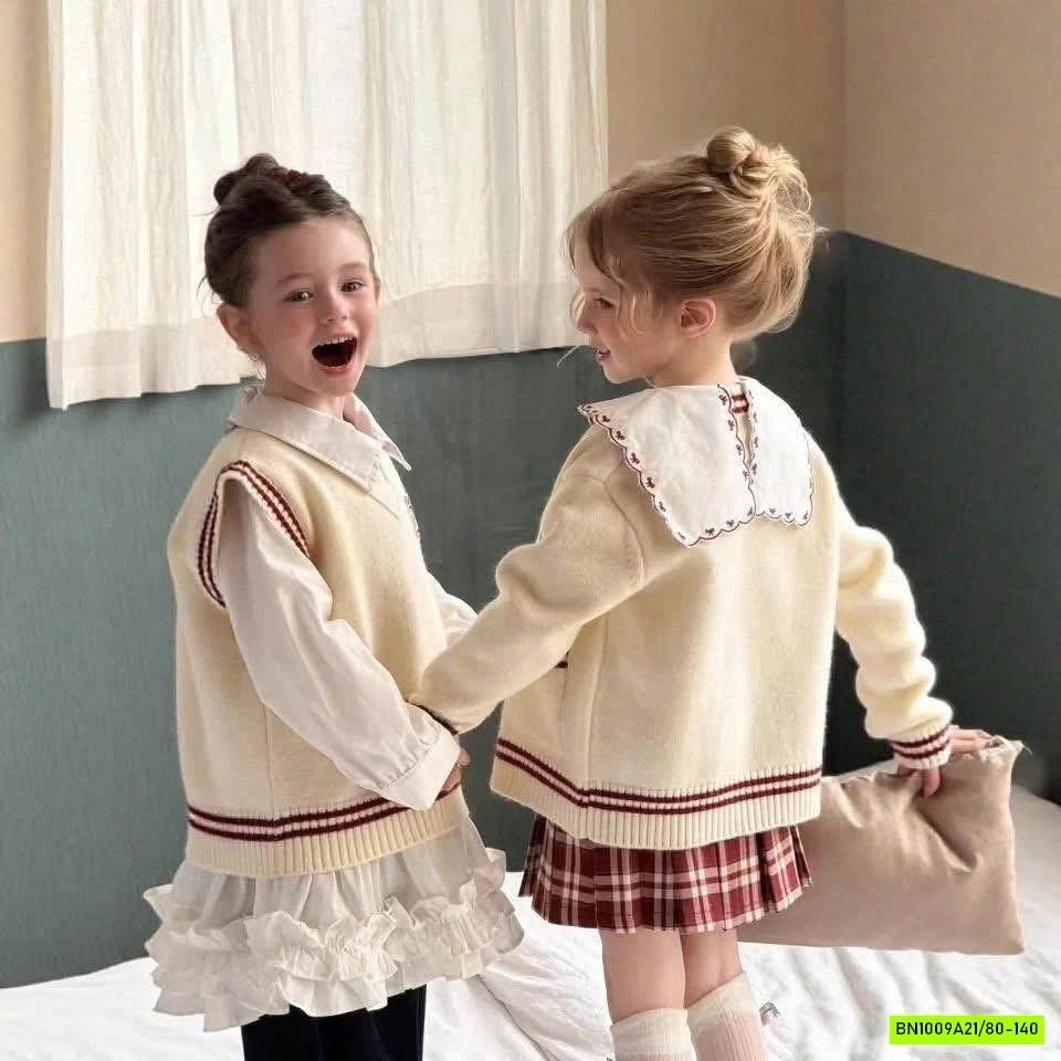 SÉT NỮ SINH TRẮNG ĐỎ CHERRYOCO