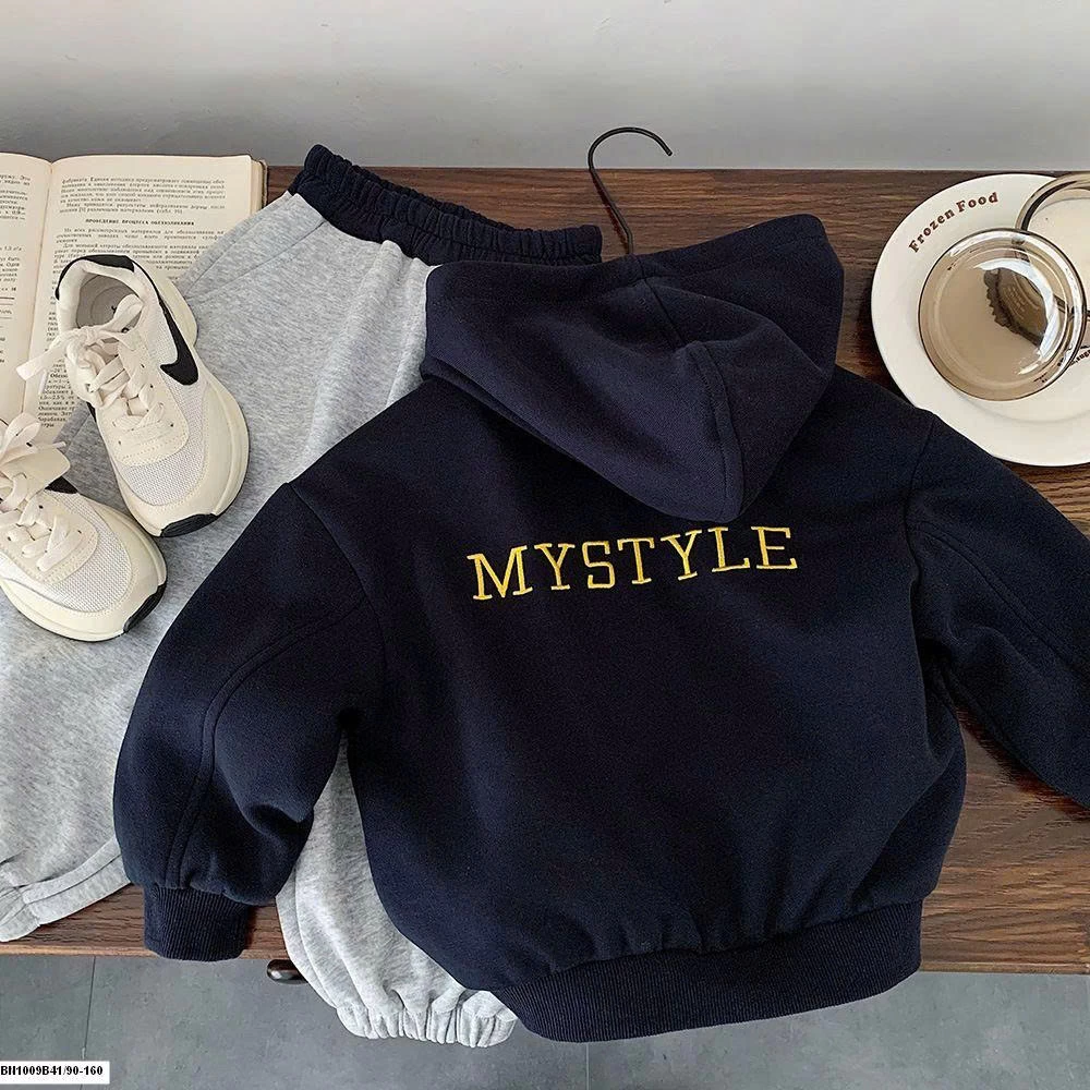 ÁO KHOÁC NỈ KÉO KHÓA MYSTYLE