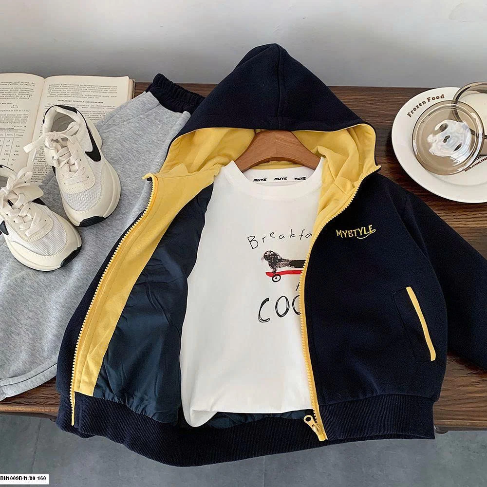 ÁO KHOÁC NỈ KÉO KHÓA MYSTYLE