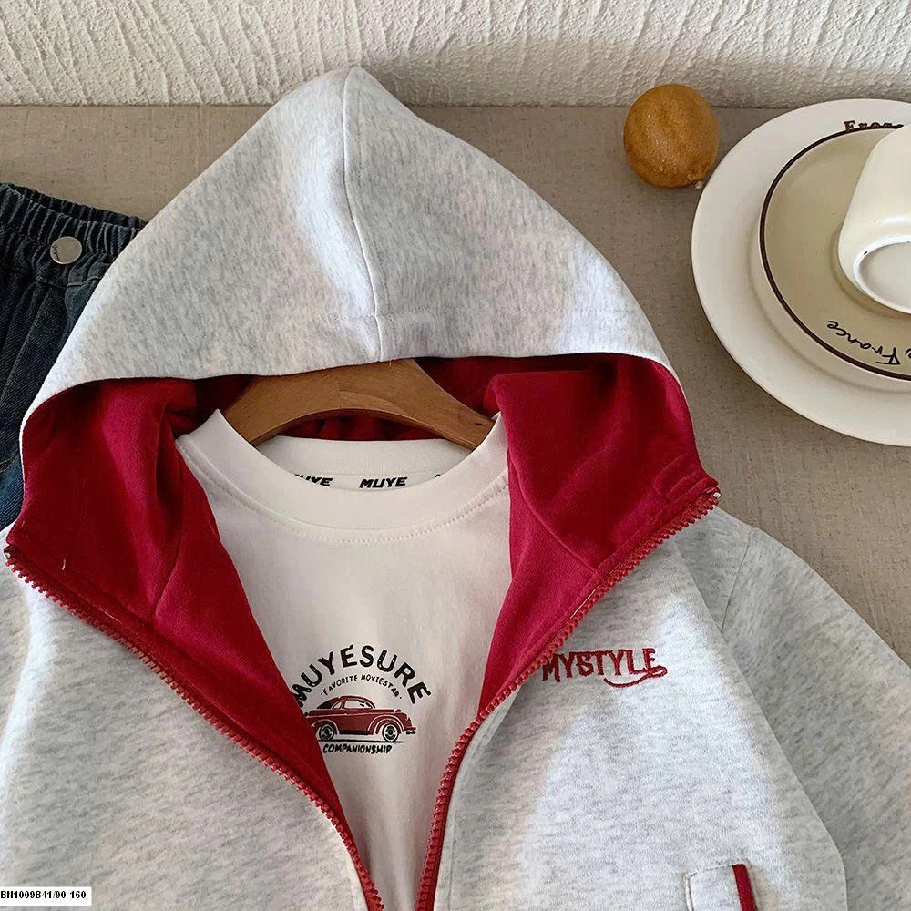 ÁO KHOÁC NỈ KÉO KHÓA MYSTYLE