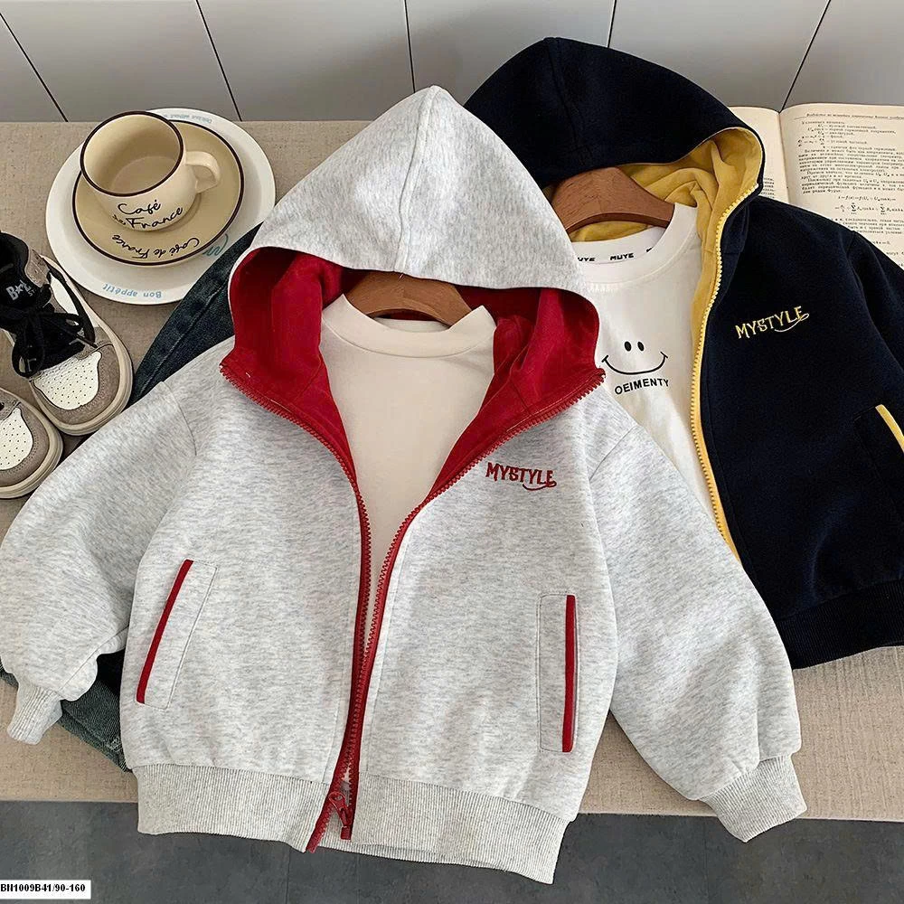 ÁO KHOÁC NỈ KÉO KHÓA MYSTYLE