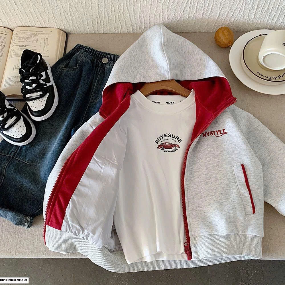 ÁO KHOÁC NỈ KÉO KHÓA MYSTYLE