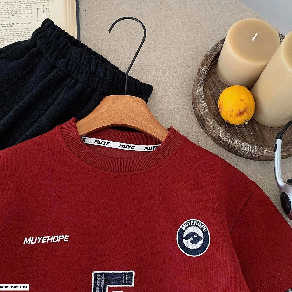 ÁO NỎ ĐỎ SỐ 5 TAY NỐI