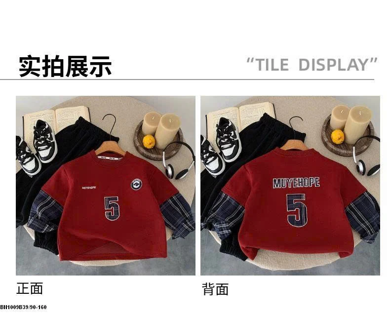 ÁO NỎ ĐỎ SỐ 5 TAY NỐI