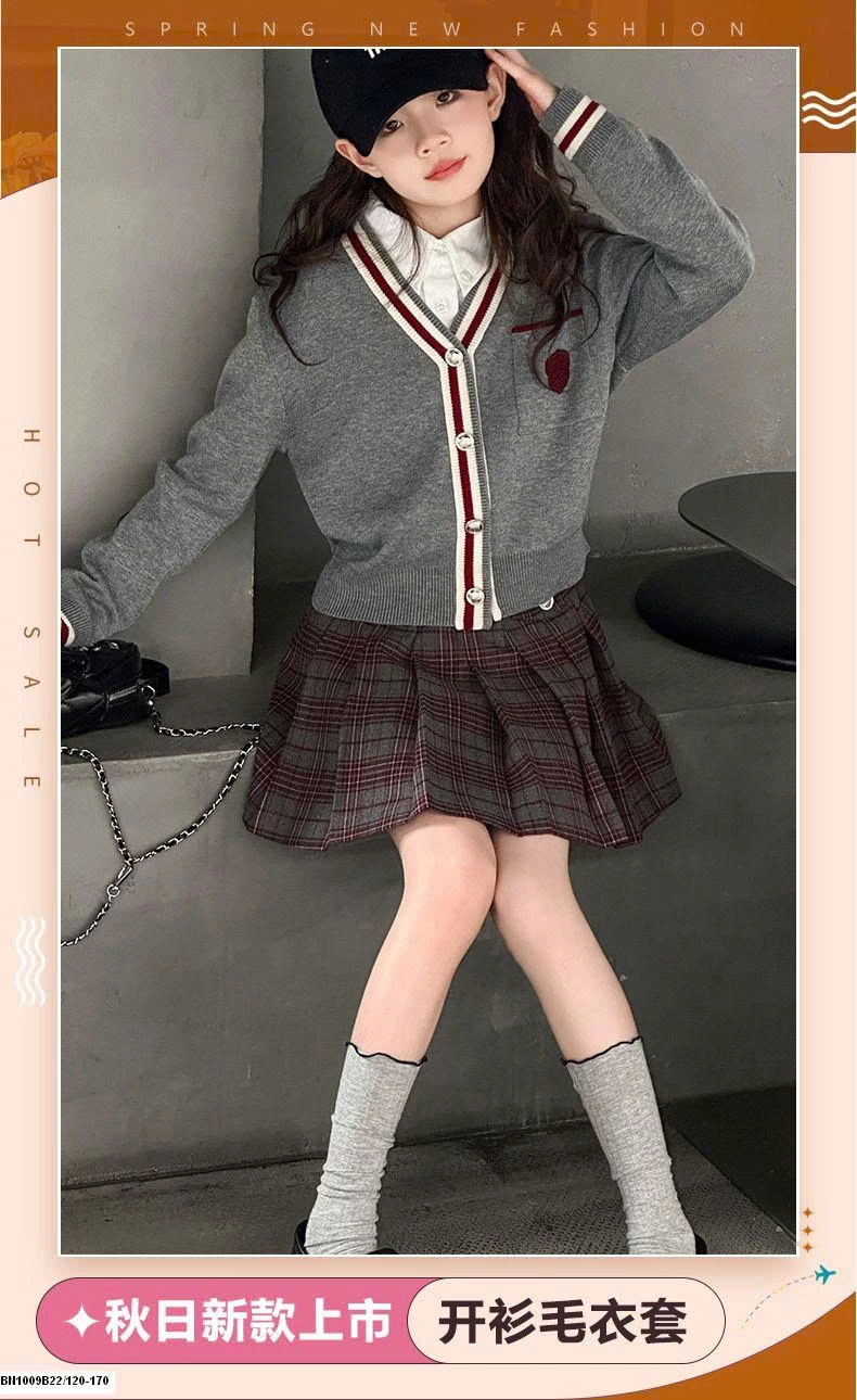 SET ÁO LEN CARDIGAN NỮ SINH