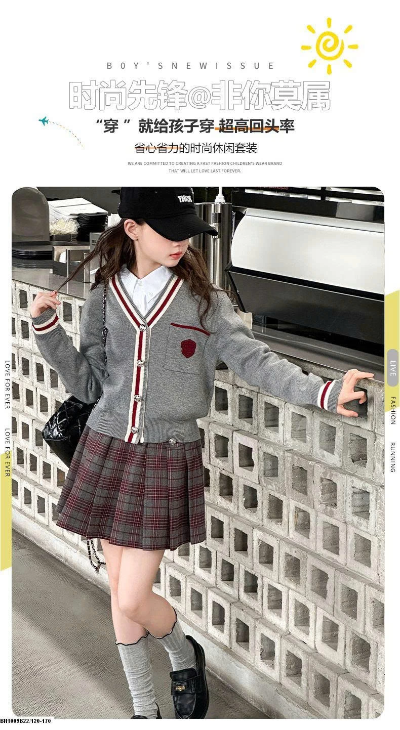 SET ÁO LEN CARDIGAN NỮ SINH