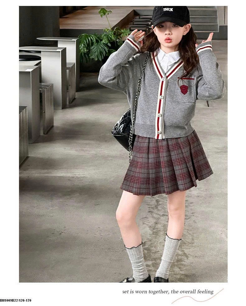 SET ÁO LEN CARDIGAN NỮ SINH