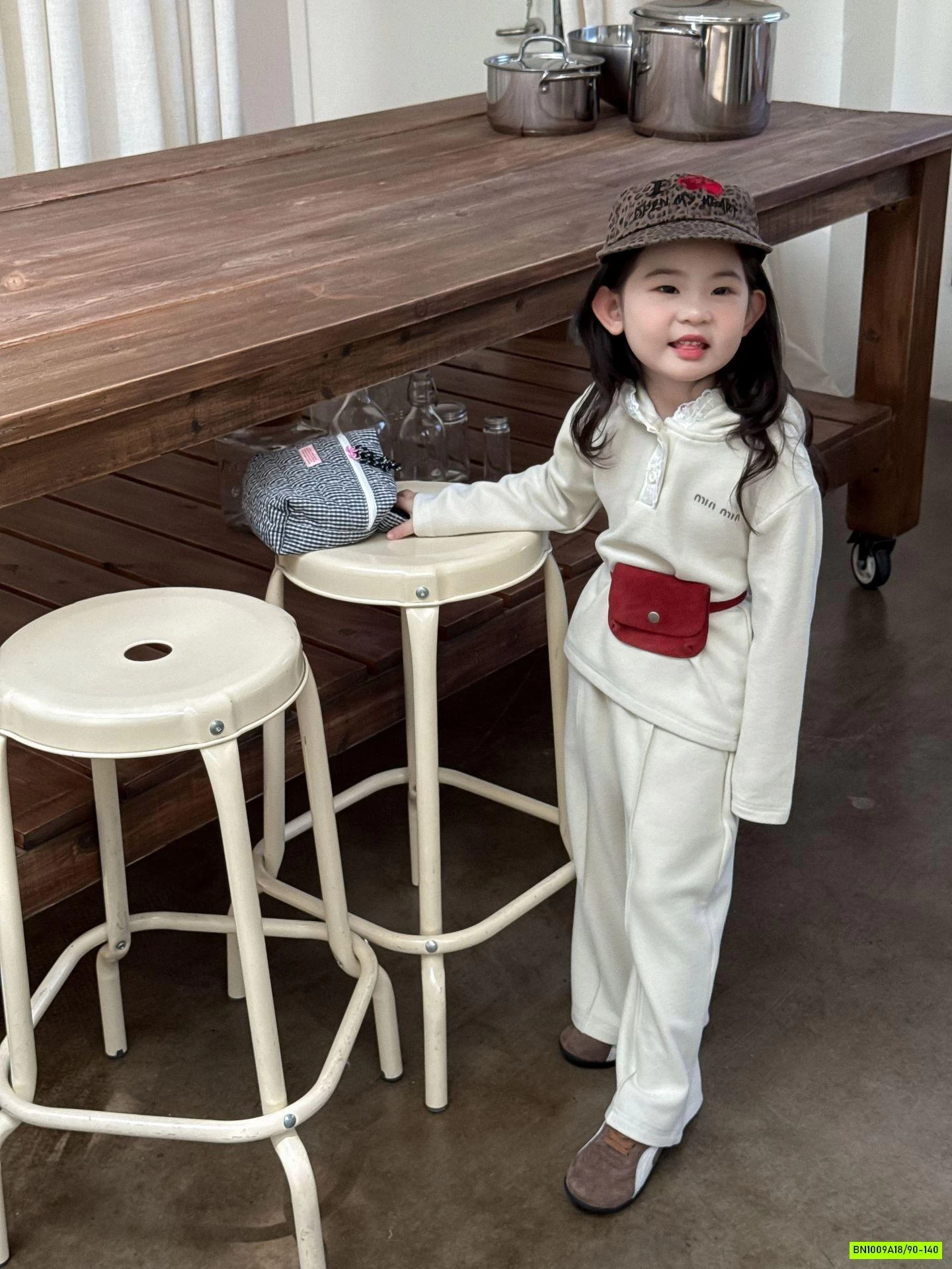 BỘ NỈ QUẦN SUÔNG PHỐI REN