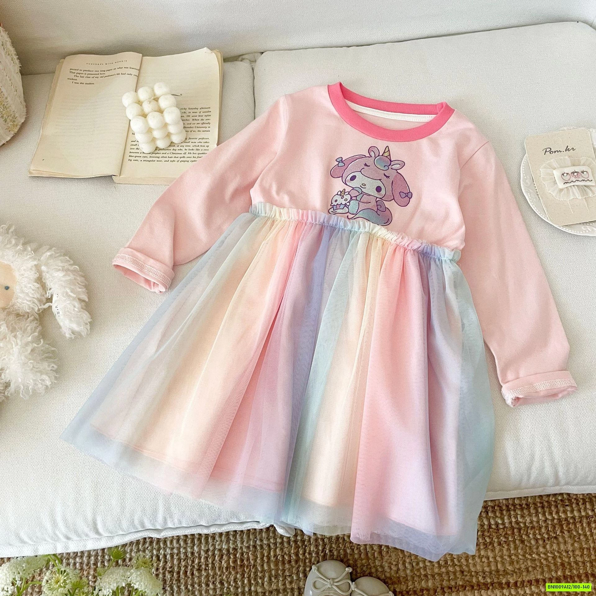 ĐẦM THUN CHÂN VOAN SẮC MÀU