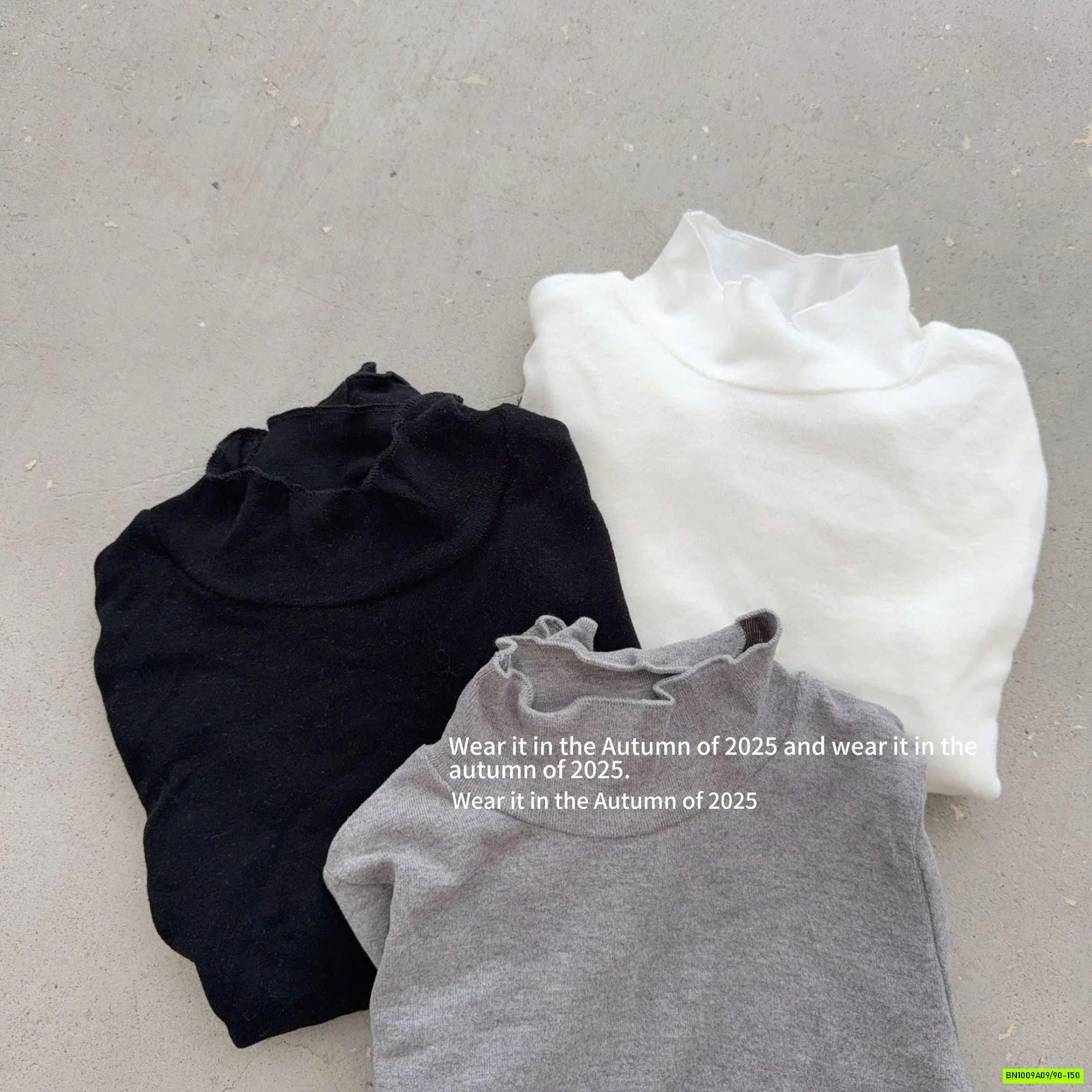 ÁO GIỮ NHIỆT TRƠN CỔ LỌ T&Q KIDS