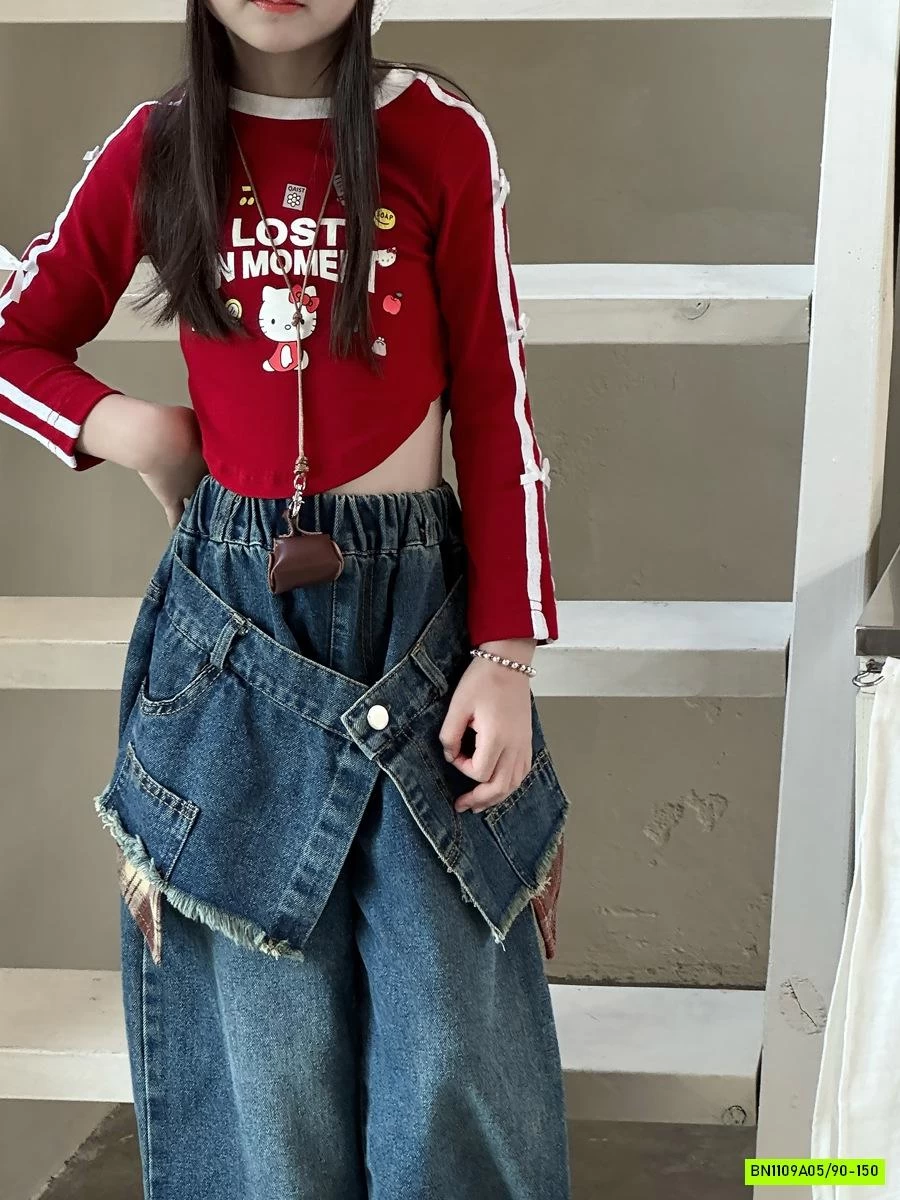 CROPTOP KITTY ĐUÔI TÔM