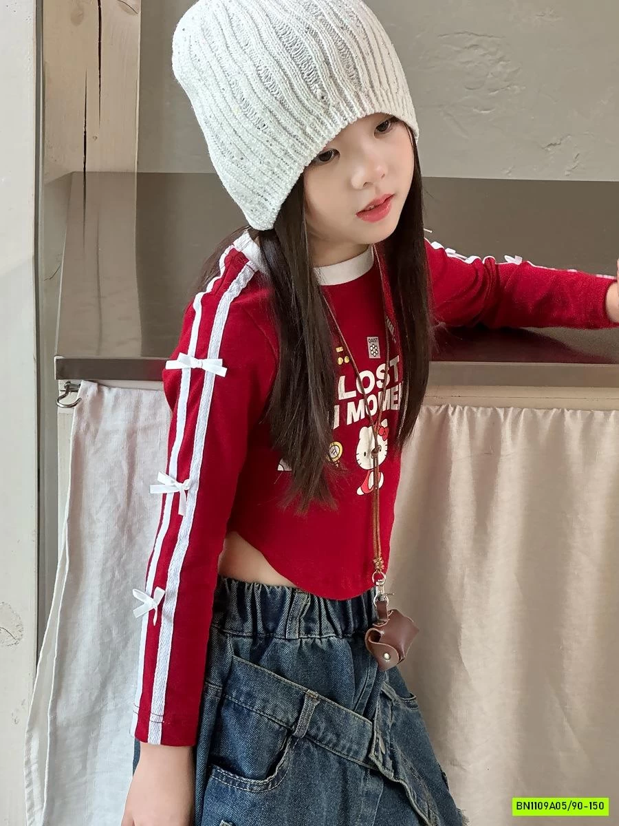 CROPTOP KITTY ĐUÔI TÔM