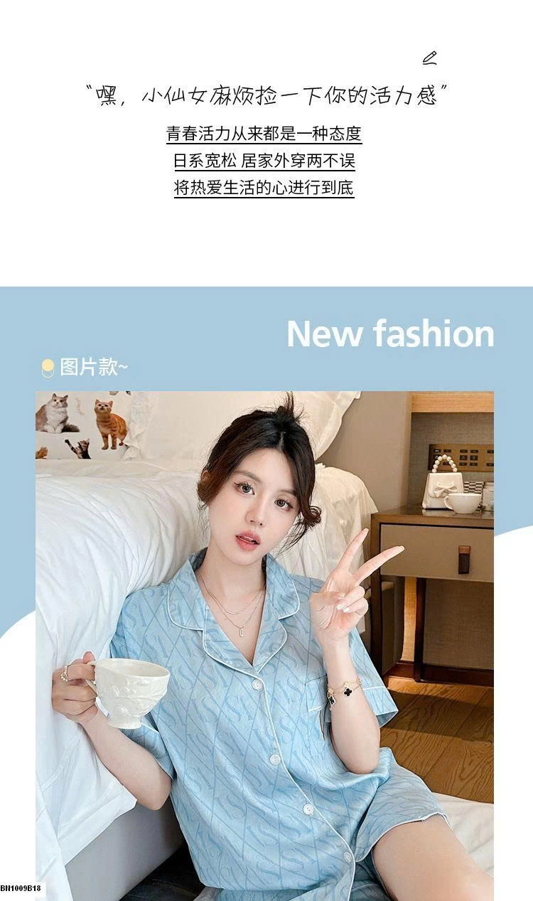 BỘ PIJAMA CỘC TAY