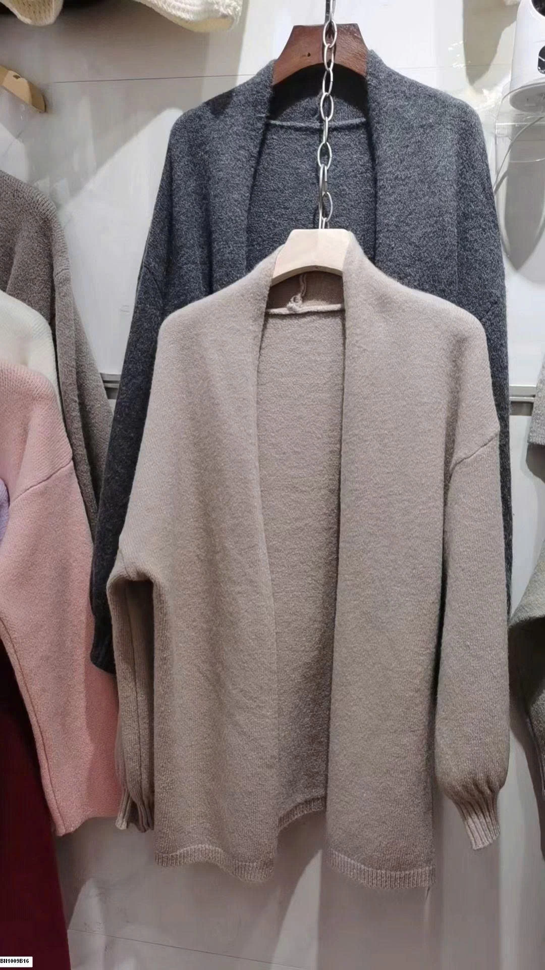 KHOÁC LEN LÔNG THỎ DÁNG ĐAI