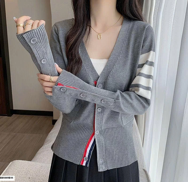 CARDIGAN DỆT KIM 4 SỌC
