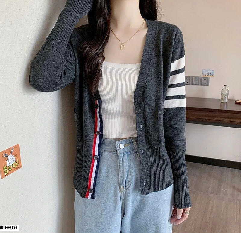CARDIGAN DỆT KIM 4 SỌC