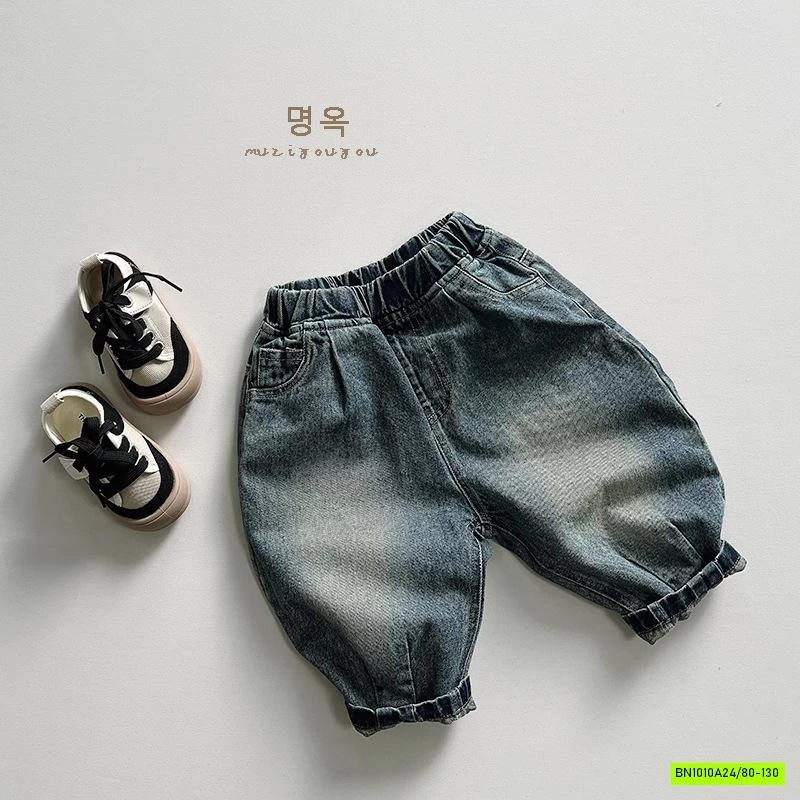 BAGGY JEANS BẠC GỐI