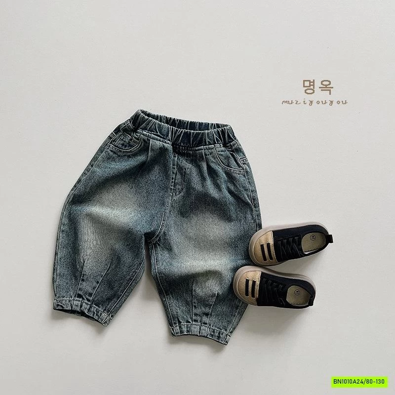 BAGGY JEANS BẠC GỐI