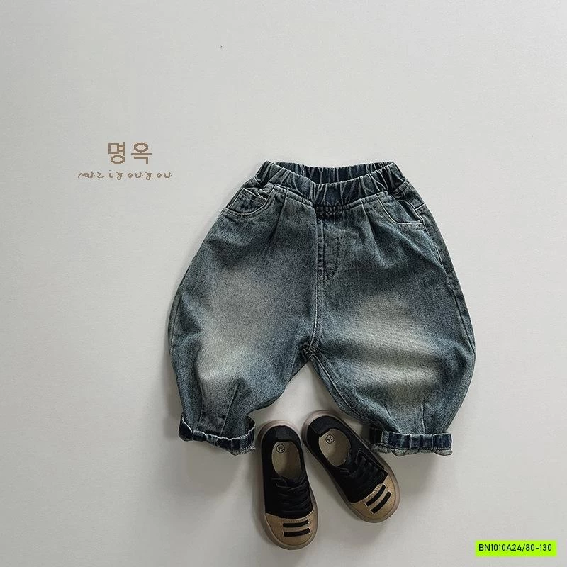 BAGGY JEANS BẠC GỐI