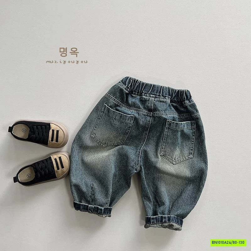 BAGGY JEANS BẠC GỐI