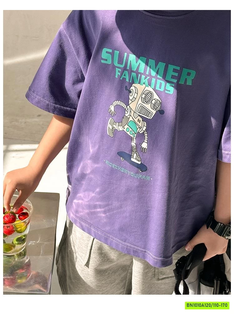 ÁO THUN NGẮN TAY IN HÌNH NGƯỜI MÁY