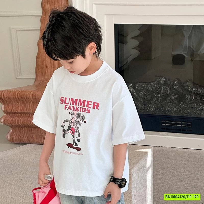 ÁO THUN NGẮN TAY IN HÌNH NGƯỜI MÁY