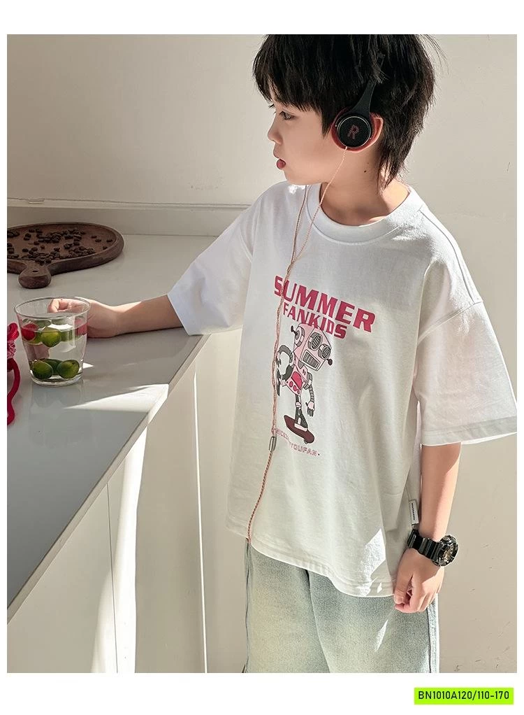 ÁO THUN NGẮN TAY IN HÌNH NGƯỜI MÁY