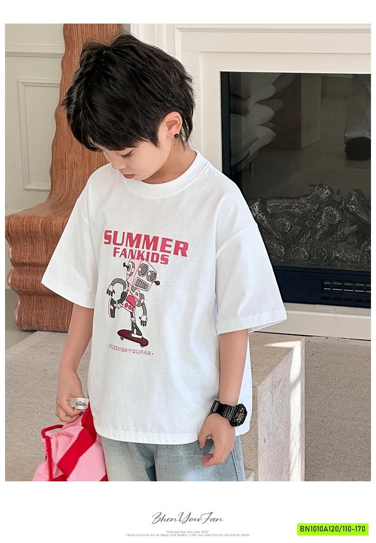 ÁO THUN NGẮN TAY IN HÌNH NGƯỜI MÁY