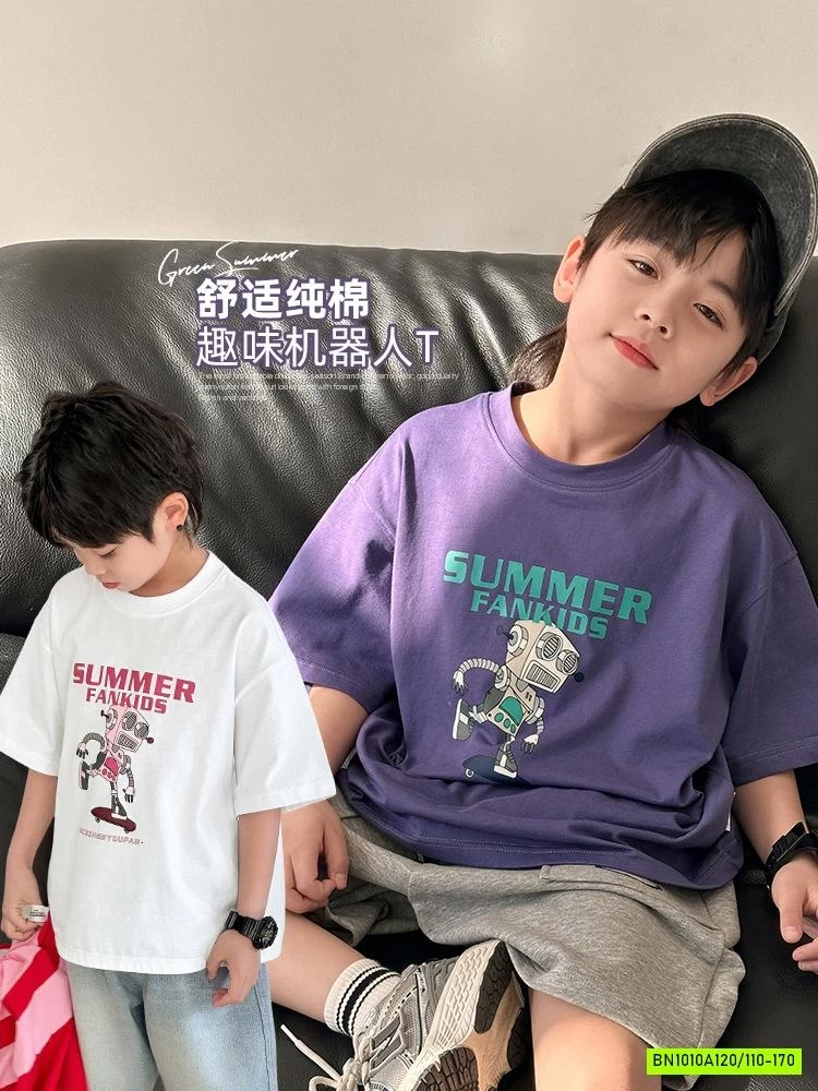 ÁO THUN NGẮN TAY IN HÌNH NGƯỜI MÁY