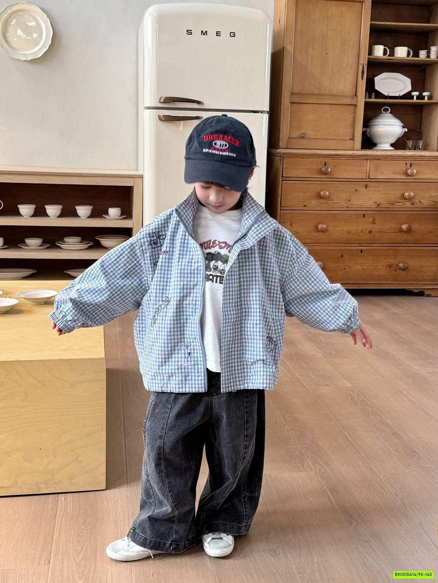 KHOÁC GIÓ CARO XANH